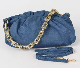 Accessories-Denim Crossbody Handbag