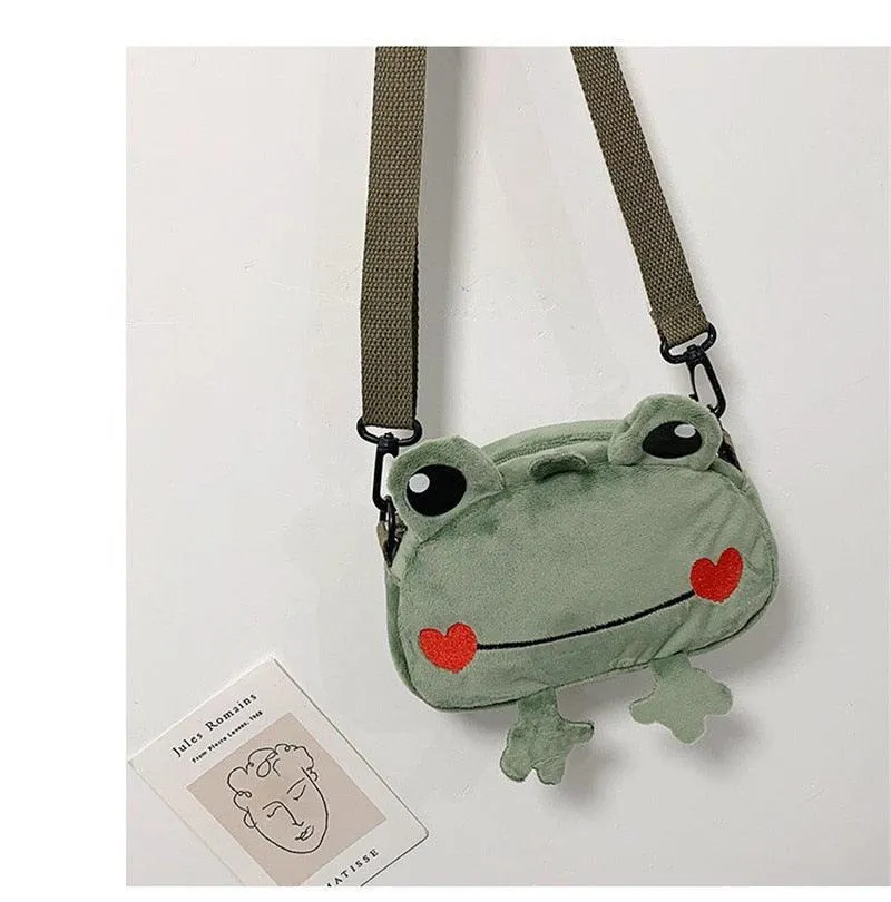 Adorable Kawaii Frog Crossbody Bag - Kawaii Frog Coin purse