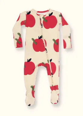 Apple Footie Pajama | Cream