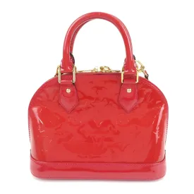 Auth Louis Vuitton Monogram Vernis Alma BB 2Way Bag Rose Indien M91771 Used F/S