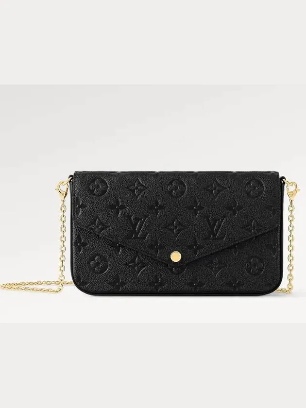 Bag Mini Chain Wallet Cross Pochette Felicie Monogram Empreinte Black M82477