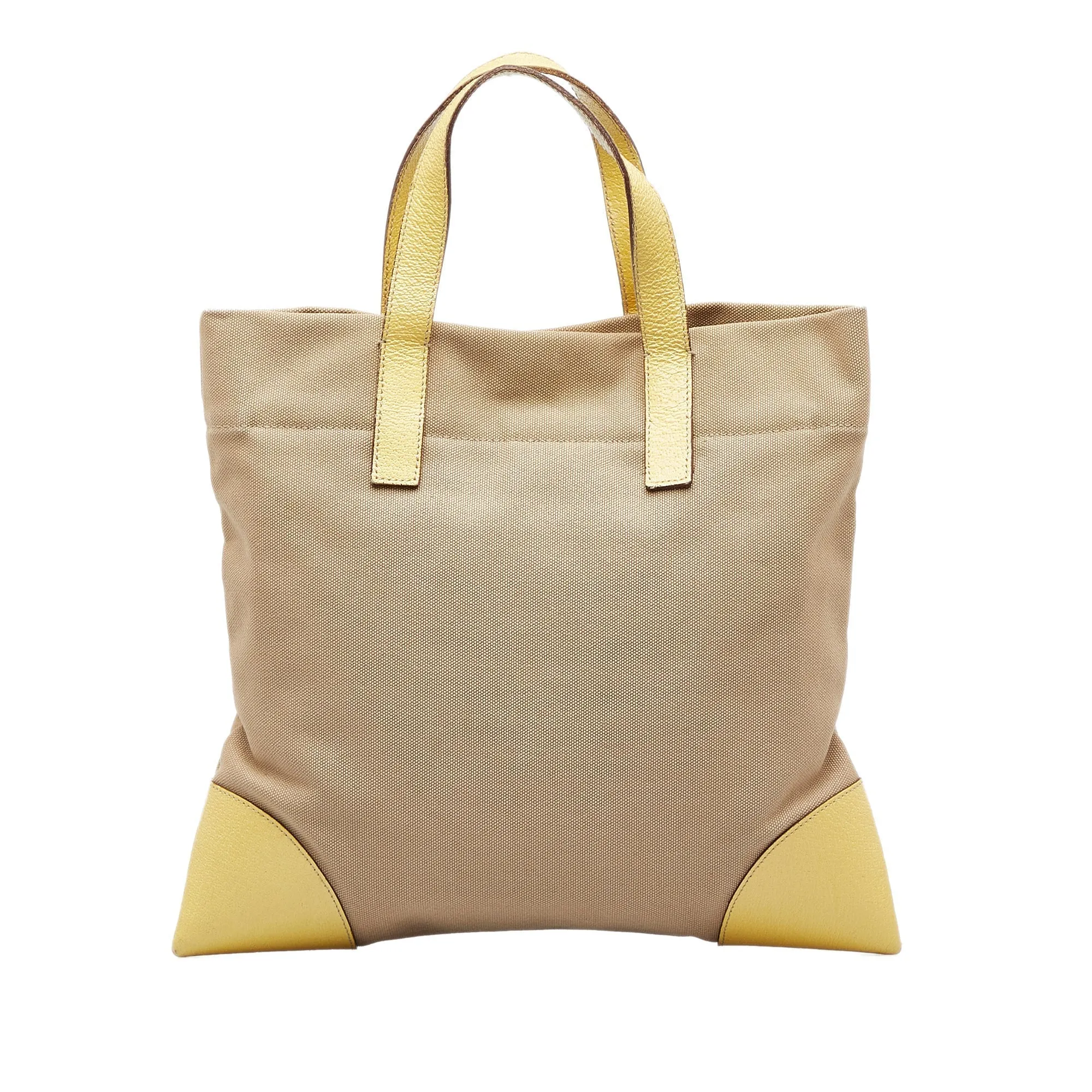 Beige Prada Canapa Tote