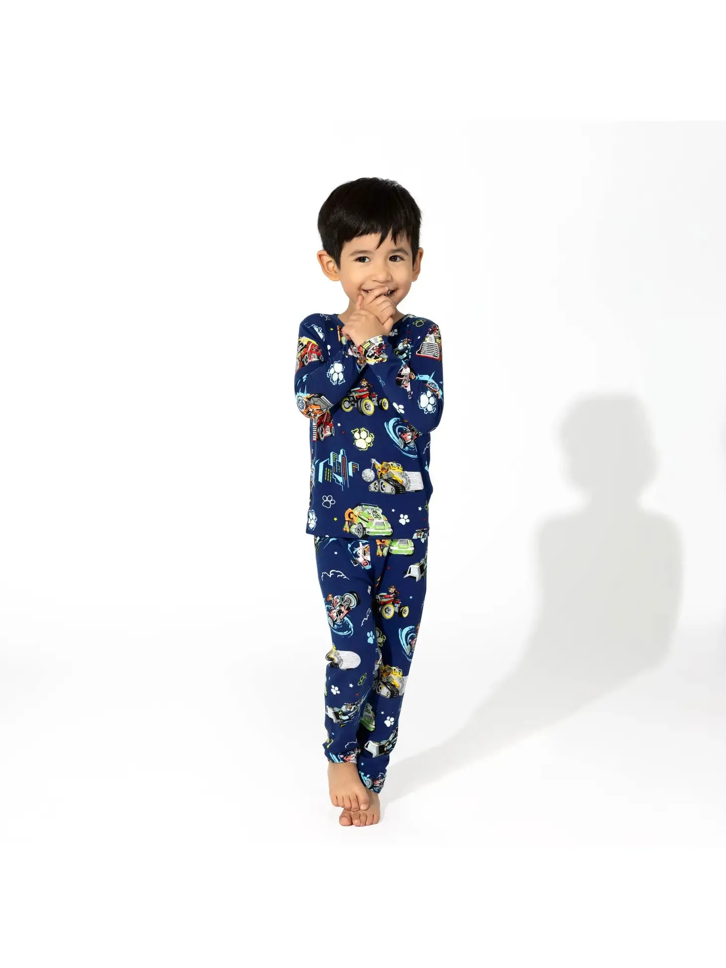 Bellabu Bear x PAW Patrol: The Mighty Movie - Mighty Vehicles Kids Bamboo Pajamas