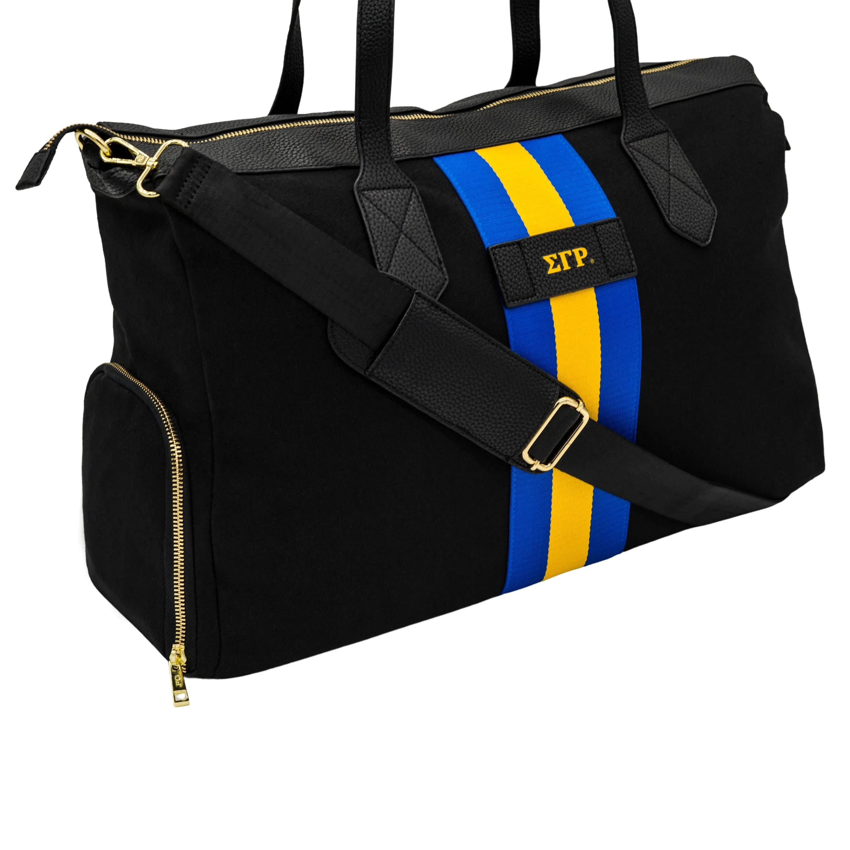 Black SGRHO Canvas Duffle Bag