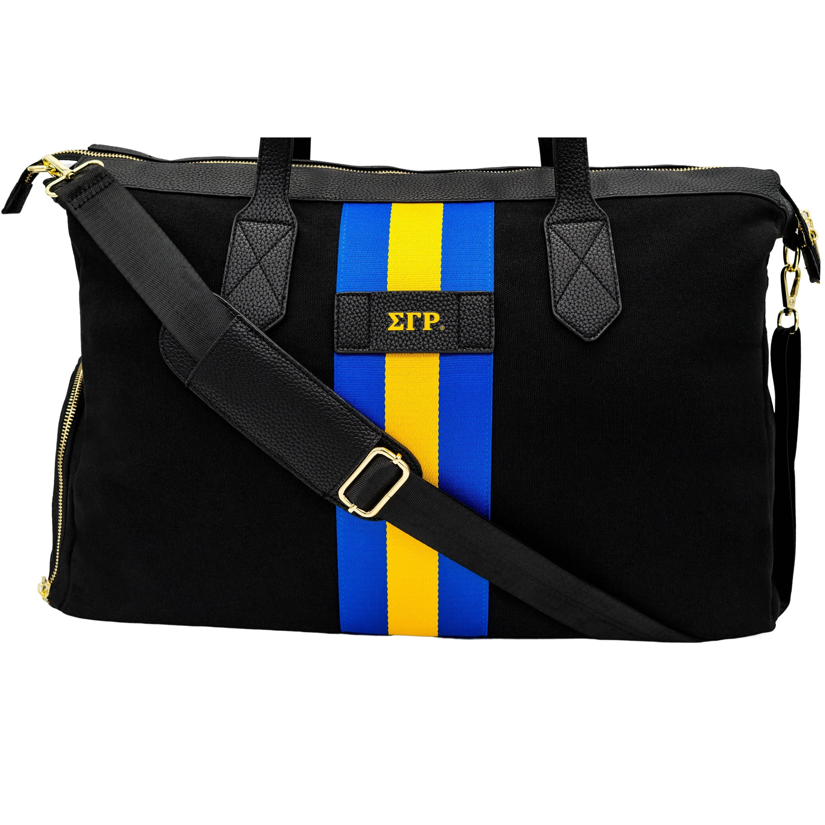 Black SGRHO Canvas Duffle Bag