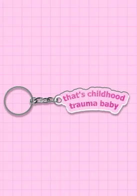 Childhood Trauma 1Pc Y2K Keychain Cherrykitten