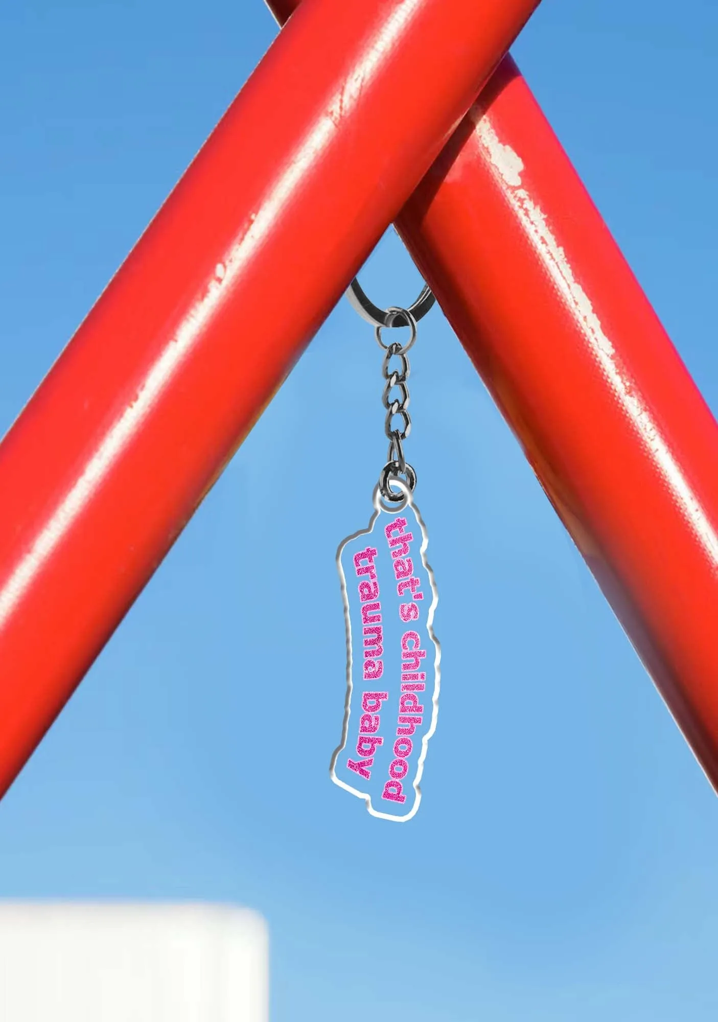 Childhood Trauma 1Pc Y2K Keychain Cherrykitten