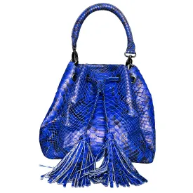 Cobalt Blue Bucket Bag