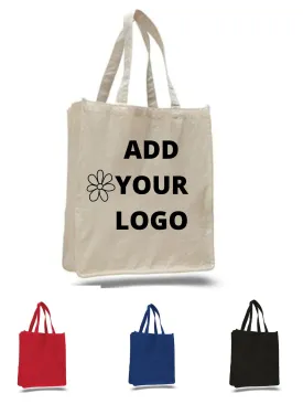 Custom 12 OZ Cotton Canvas Jumbo Tote Bag