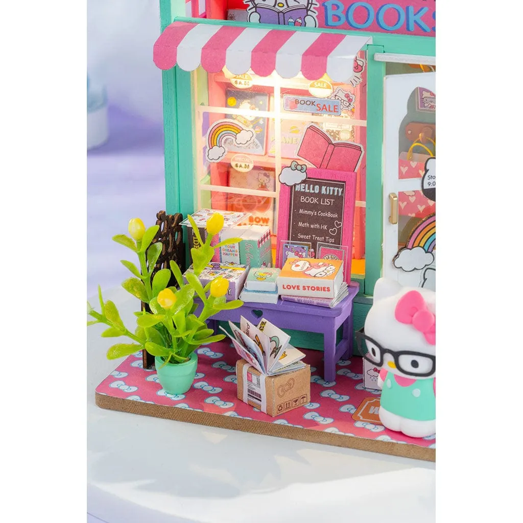 DIY Miniature Bookstore Kit - Hello Kitty's Book Store