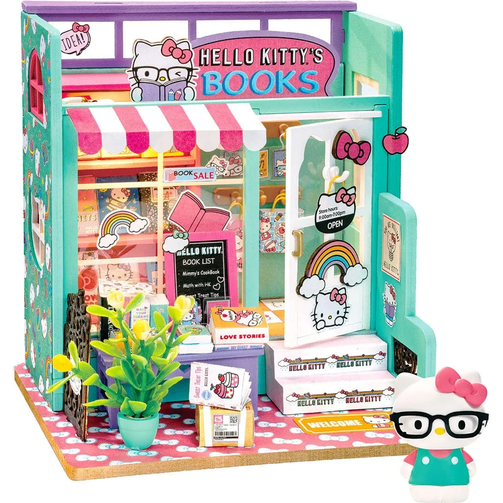 DIY Miniature Bookstore Kit - Hello Kitty's Book Store