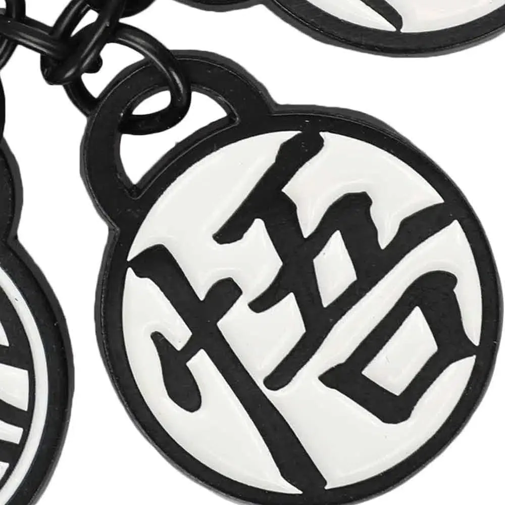 Dragon Ball Z - Goku Gi Kanji Symbols Charm Keychain - Bioworld - Turtle Hermit, King Kai, Son Goku