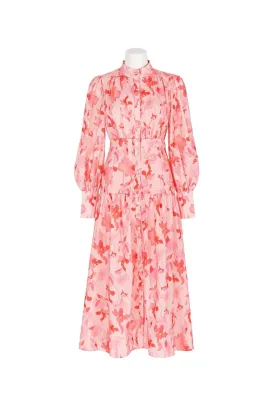 Elison Dress -Peach Print