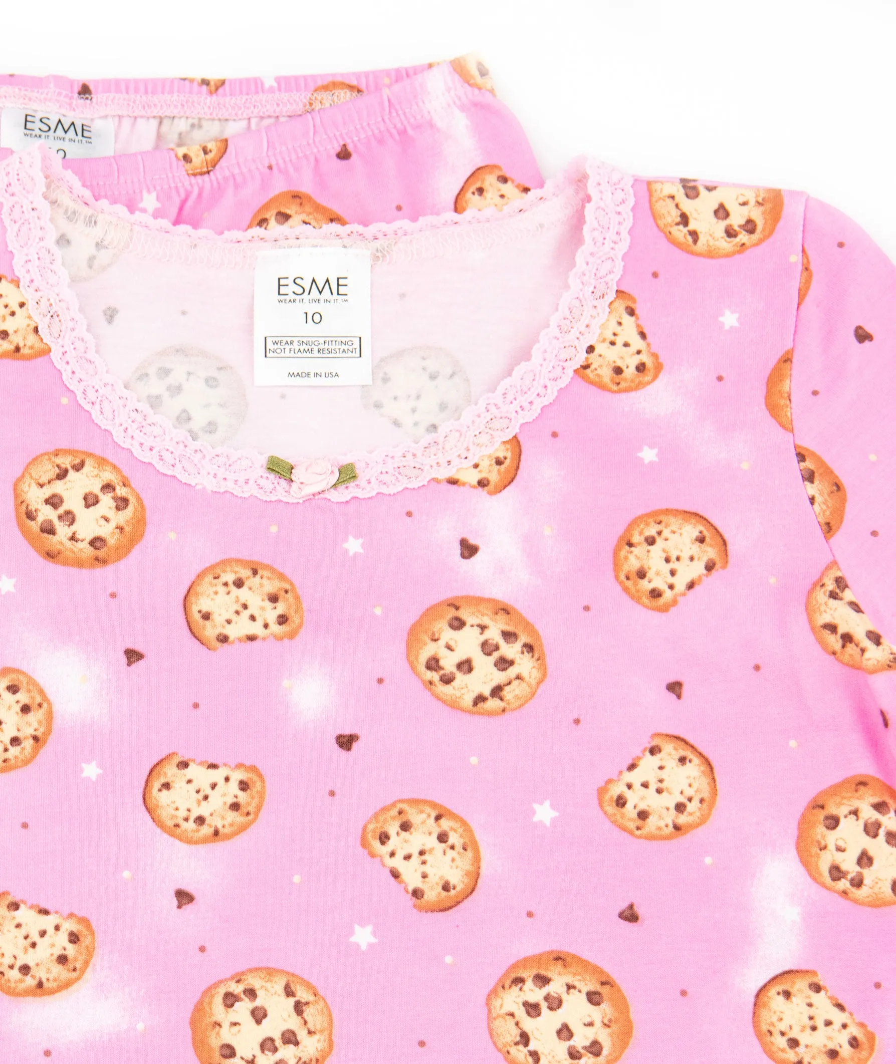 Esme Girls Cookie Bubblegum Short Sleeve Top/Pants