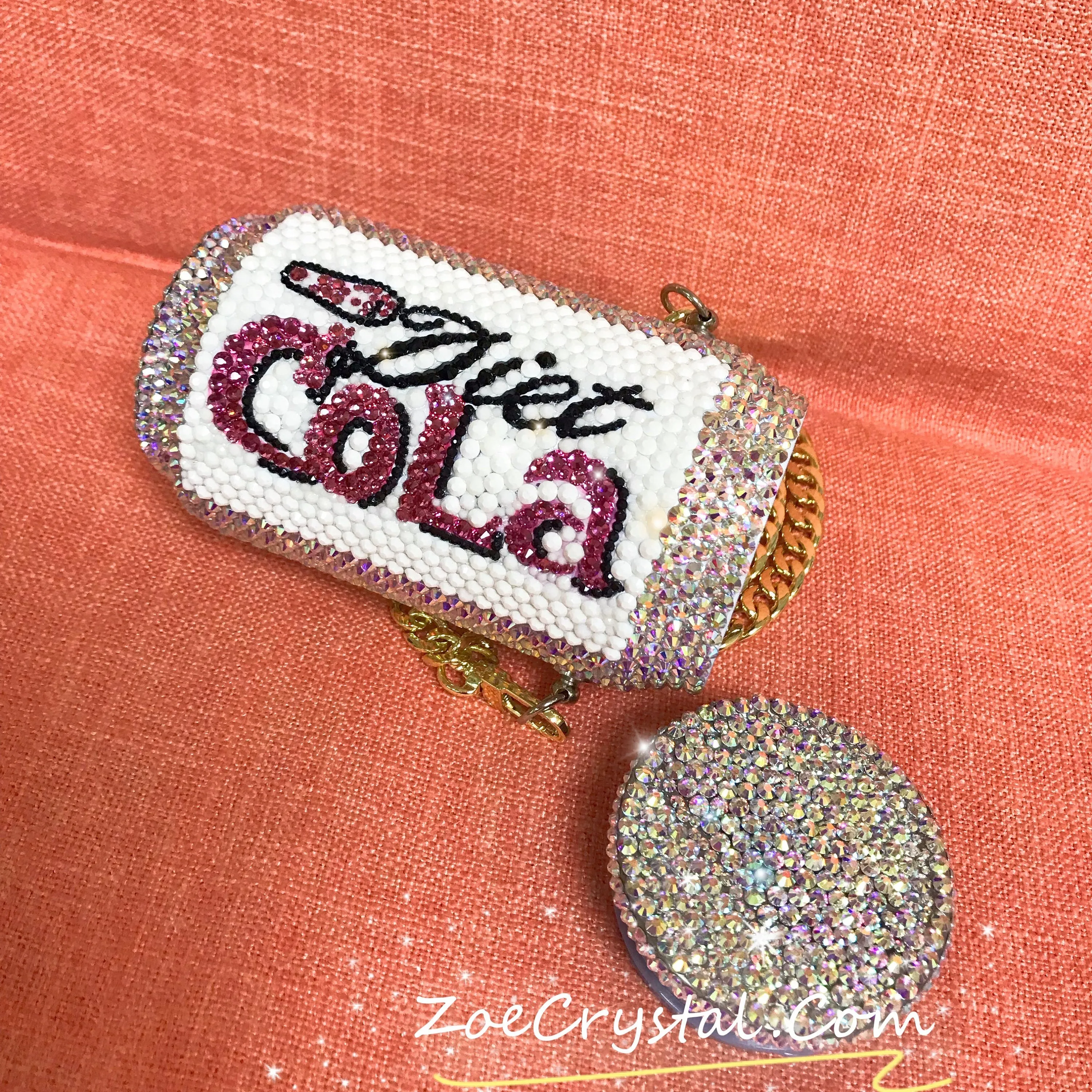 Fashionable and Bling Diet Cola Clutch - Bridal / Bridesmaid / Wedding Clutch / Evening bag - wedding prom festival fashion party