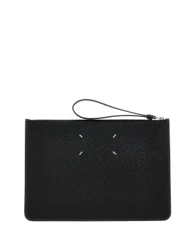 Four Stitches Clutch Bag Black