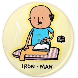 Ironing man Badge