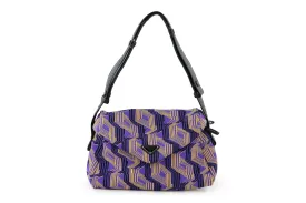 Jacquard Medium Knit Signaux Shoulder Bag