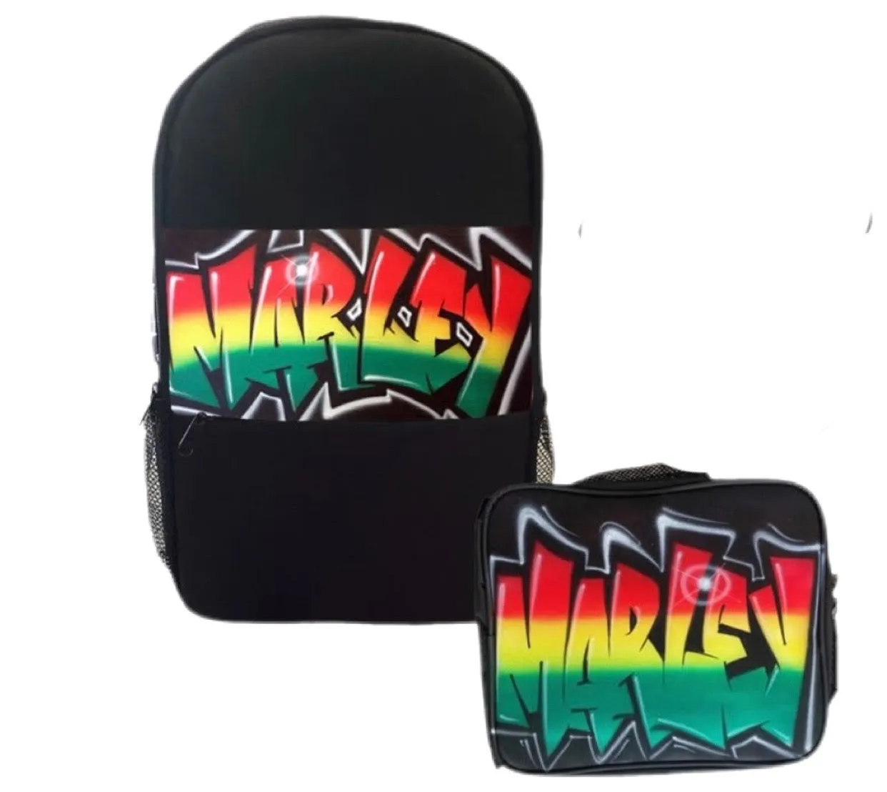 Rasta Style Kids Backpack and Lunchbox Combo (rasta)