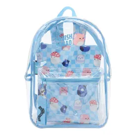 Squishmallow 16 Inch Clear Vinyl Backpack with Laptop Sleeve