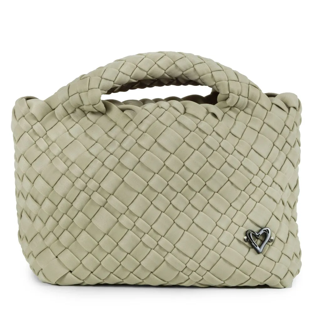 Tiny Mini Woven Tote - Khaki