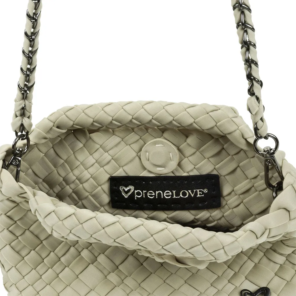 Tiny Mini Woven Tote - Khaki